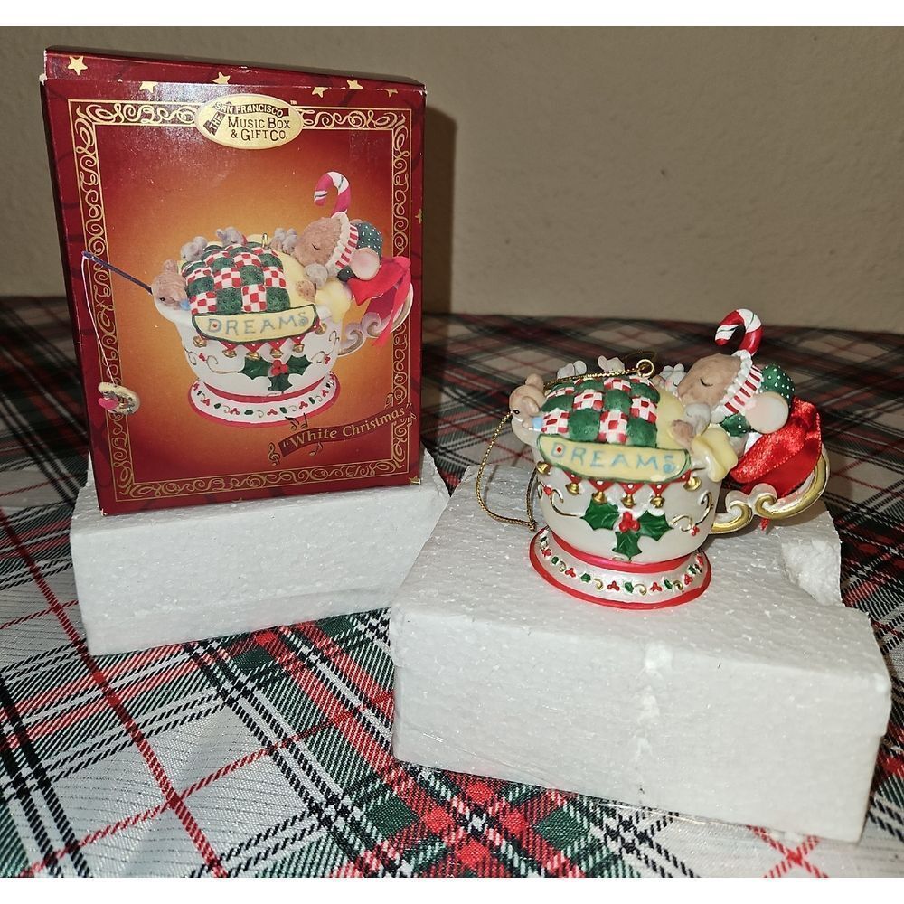 The San Francisco Music Box Company "Dreams" Musical Porcelain Ornament